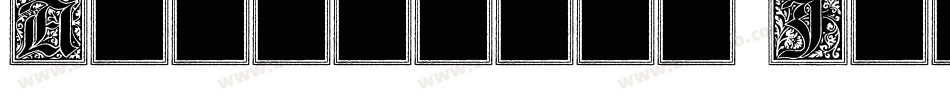 Aquitaine Initials ICG字体转换